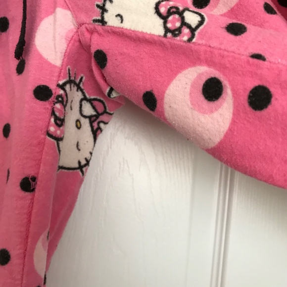 2007 Hello Kitty 100% Cotton Pajama Bottoms Pants Women's XS or Girl's L/XL - Picture 8 of 10